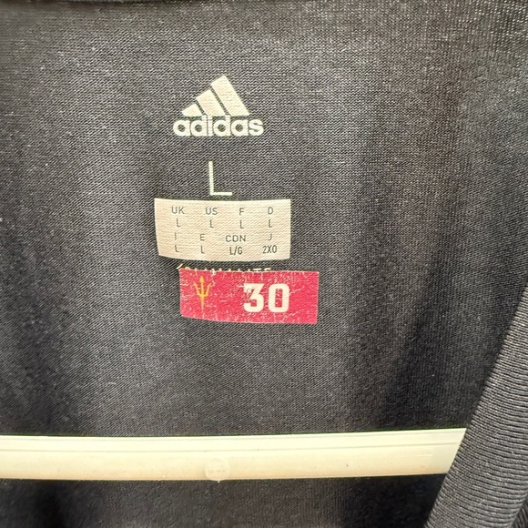 ASU Adidas Shirt Men's Size L Black Arizona State Sun Devils T-Shirt College - Picture 4 of 6